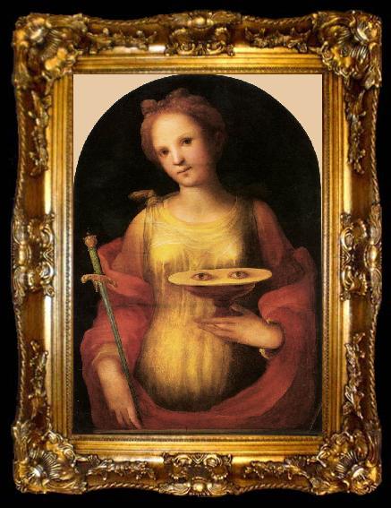 framed  BECCAFUMI, Domenico St Lucy fgg, ta009-2